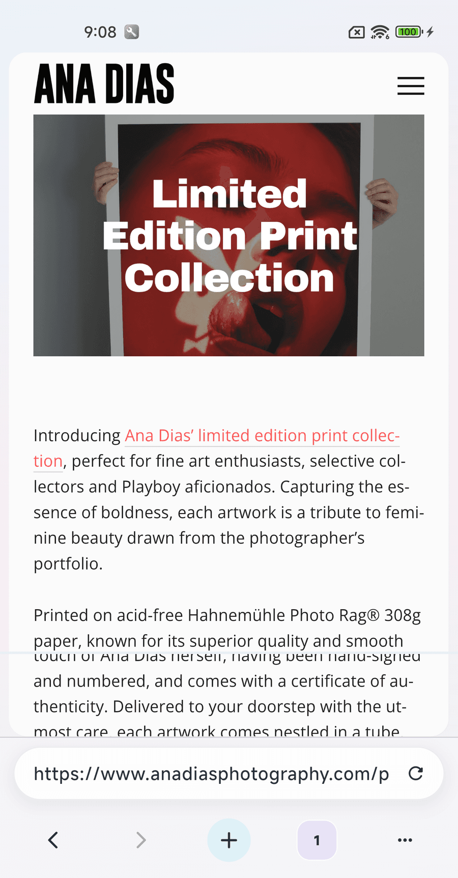 Prints screen in One Browser